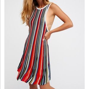 Free People Rainbow Dragon Mini Dress